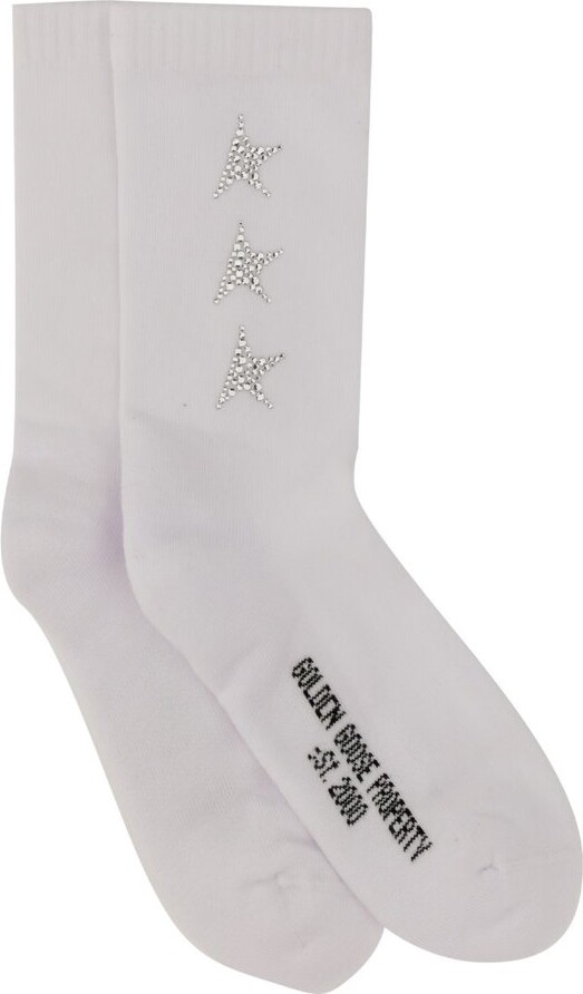 Golden Goose Embellished Star Crew Socks
