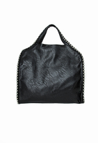 Thumbnail for your product : Missguided Black  Studded Trim Shopper Bag Black