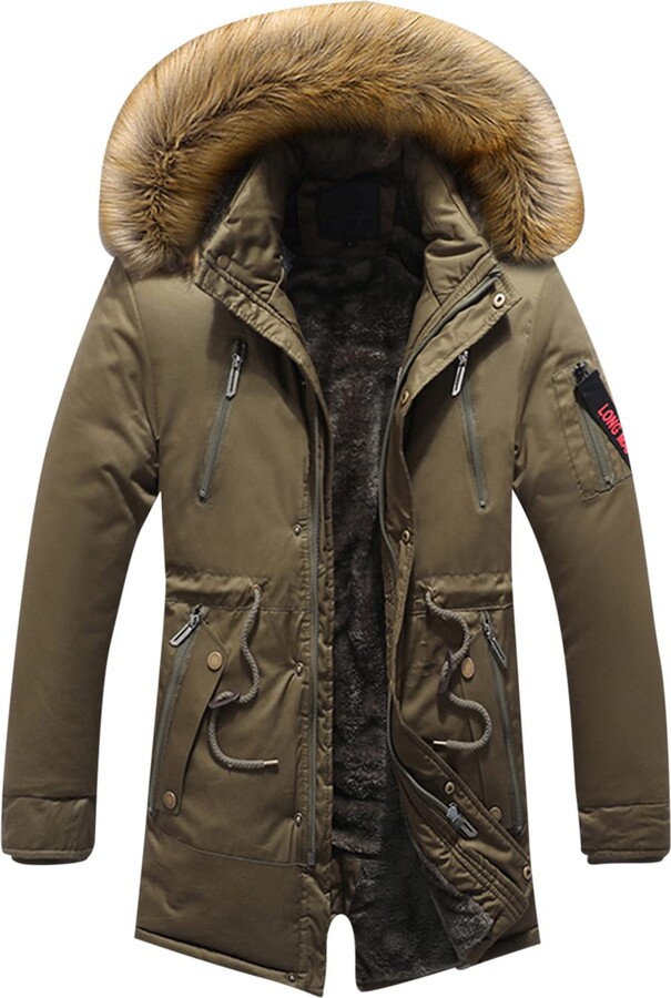 Kobilee Parka Women Winter Warm Zip Wool Winter Jacket with Fur 2022 Long  Fleece Parka Down Jacket Elegant Waterproof Hooded Lining Coat Jacket Jacket  - ShopStyle