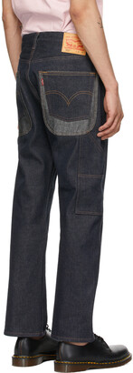Junya Watanabe Indigo Levi's Edition Herringbone Trim Jeans