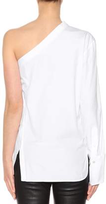 Helmut Lang One-shoulder cotton shirt