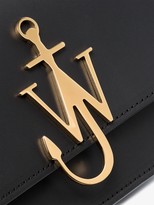 Thumbnail for your product : J.W.Anderson Black calfskin leather Anchor logo cross body bag