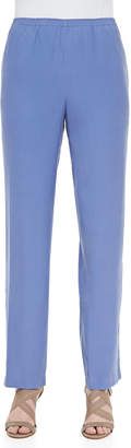 Go Silk Solid Pull-On Pants, Blue