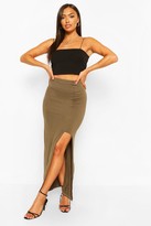 Thumbnail for your product : boohoo Petite Split Detail Maxi Skirt
