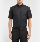 Thumbnail for your product : Alexander McQueen Black Slim-Fit Short-Sleeved Cotton Shirt