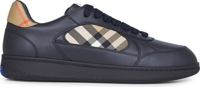 Burberry Checked Lace-Up Sneakers