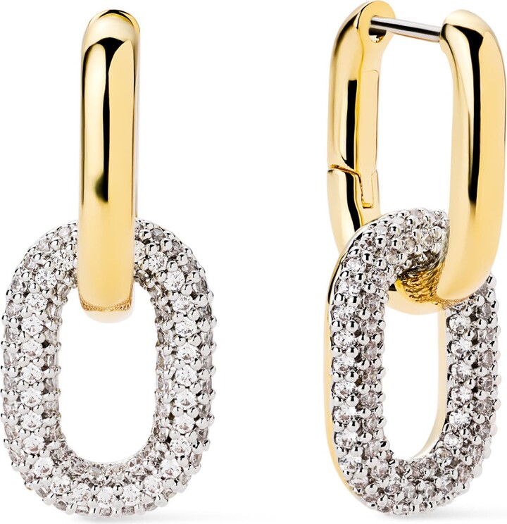 Ana Luisa Rox Mini Double Hoop Drop Earrings