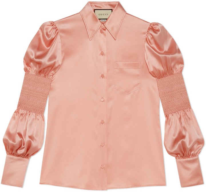 gucci satin shirt