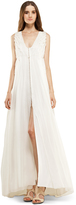 Thumbnail for your product : Max Studio Crinkled Silk Chiffon Beaded Long Dress