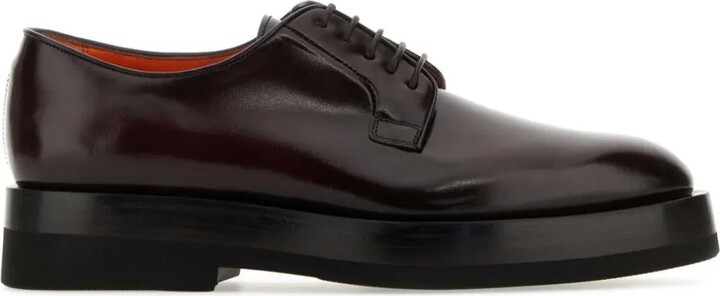 Santoni Leather Lace-Up Shoes