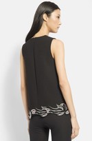 Thumbnail for your product : Christopher Kane Lace Hem Crepe Top