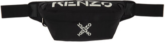 Kenzo Black Sport Logo Bum Bag