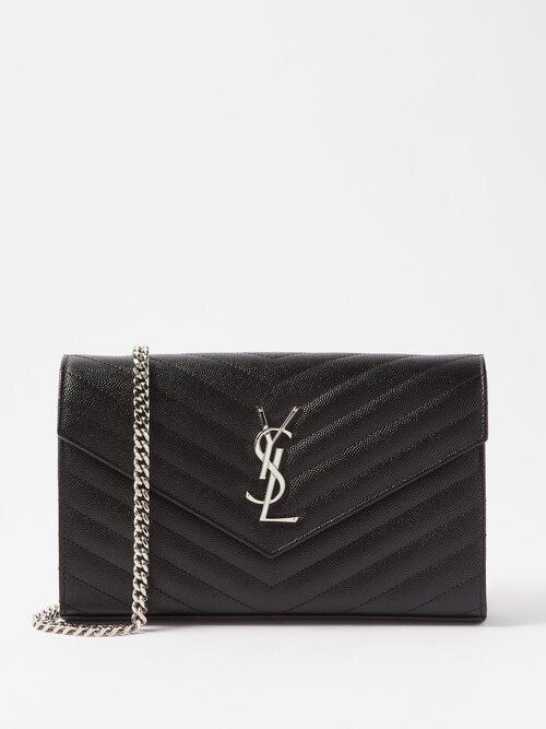 Saint Laurent Monogram Quiltedleather Crossbody Bag Black ShopStyle