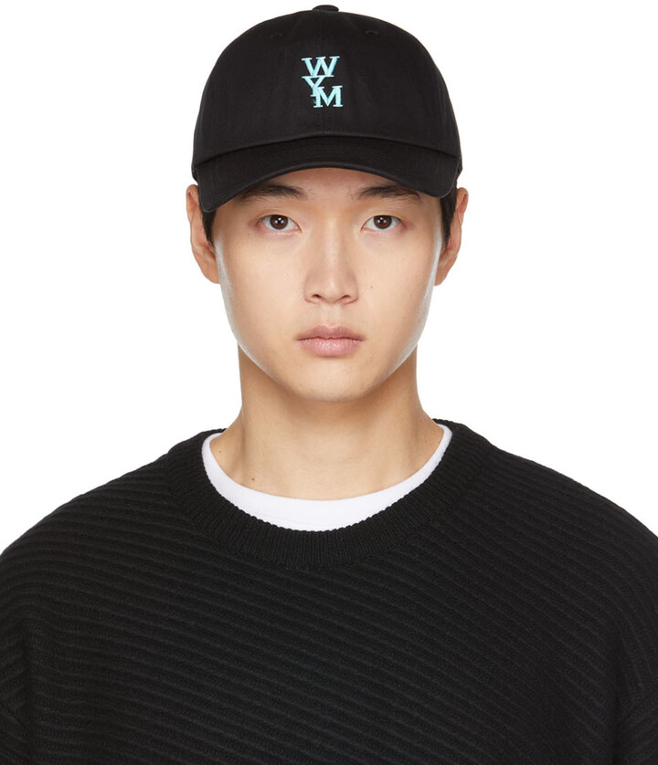 【WOOYOUNGMI】WYM Patch LOGO BALL CAP BLACK Wooyoungmi Black Logo Ball Cap Wooyoungmi