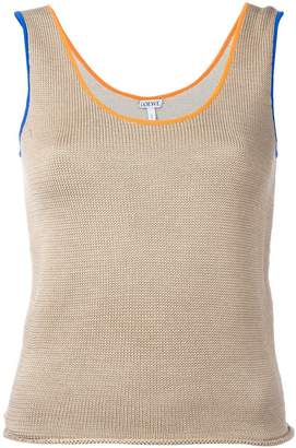 Loewe contrast trim knitted vest