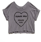Thumbnail for your product : Forever 21 please stop graphic tee