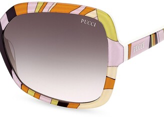 Emilio Pucci 60MM Butterfly Sunglasses