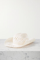 Thumbnail for your product : Ruslan Baginskiy Crocheted And Woven Straw Sunhat - White