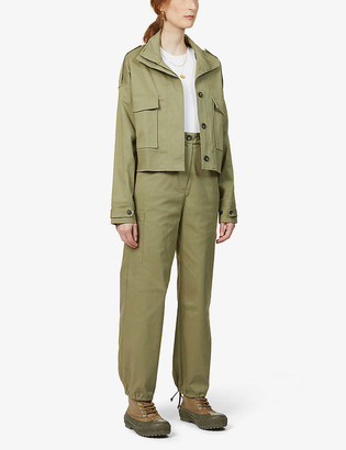 The Range Structured Military boxy-fit stretch-cotton jacket
