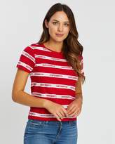 Thumbnail for your product : Superdry Cote Stripe Text Tee