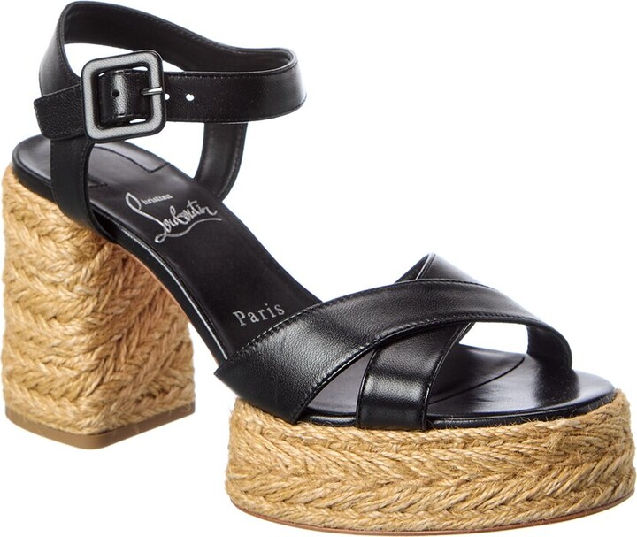 Christian Louboutin Calakala 85 Leather Sandal