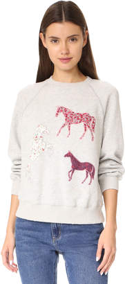 Rebecca Taylor La Vie Applique Sweatshirt