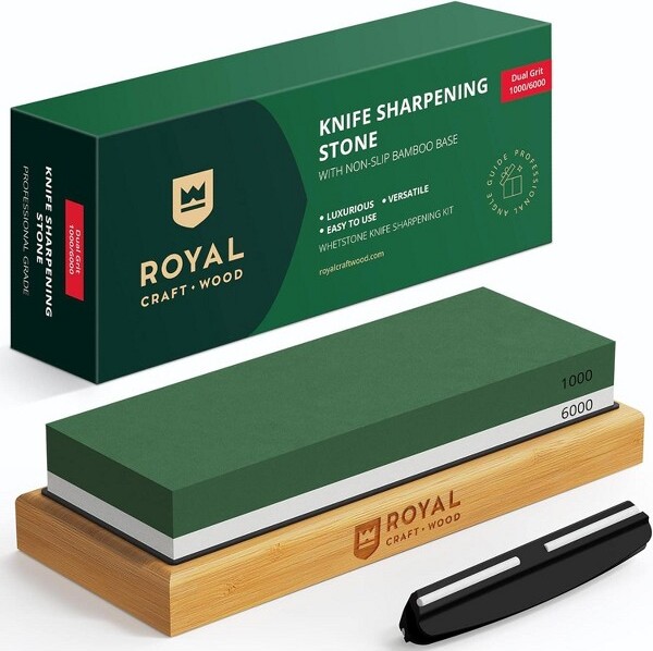 Royal Craft Wood RoyalCraftWoodPremiumWhetstoneKnifeSharpeningKit(Green)