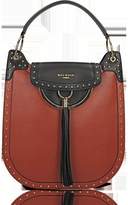 Thumbnail for your product : Balmain Domaine 33 Glove Terre de Sienne Leather Shoulder Bag w/Pompon and Studs