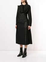 Thumbnail for your product : Yohji Yamamoto Waist-Tied Midi Dress