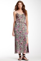 Thumbnail for your product : Anna Sui Sunflowers Print Silk Blend Maxi Dress