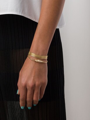 Boucheron 18kt yellow gold Jack De diamond wrap bracelet