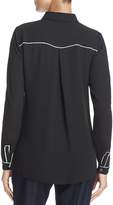 Thumbnail for your product : T Tahari Tyra Piped Button-Down Top