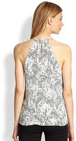 Thumbnail for your product : Parker Sheila Printed Silk Tiered Crossover Top