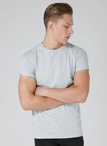 Thumbnail for your product : Topman Blue Slub Muscle Fit Roller T-Shirt