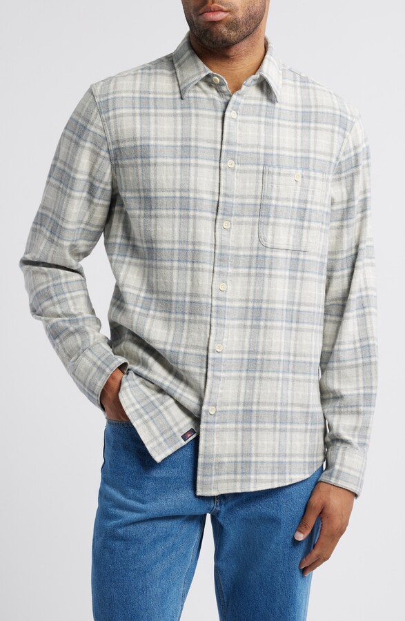 Faherty Plaid Super Brushed Stretch Flannel Button-Up Shirt