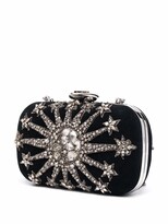 Thumbnail for your product : Alexander McQueen Crystal-Embroidered Heart-Closure Clutch