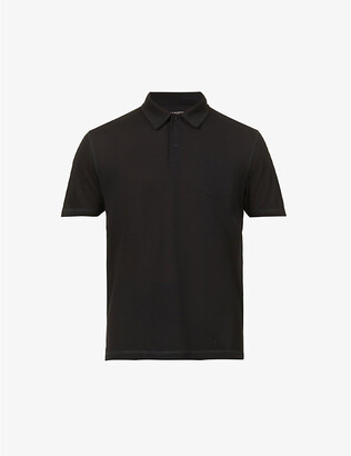 Sunspel Active patch-pocket woven polo shirt