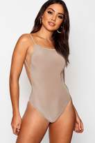 Thumbnail for your product : boohoo Backless Strappy Slinky Bodysuit