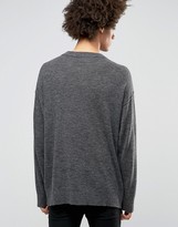 Thumbnail for your product : Weekday Hero Loose Sweater Knit Raw Seams