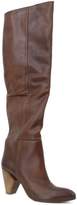 Thumbnail for your product : Strategia Brown Stretch Leather Over-the-knee Boots.