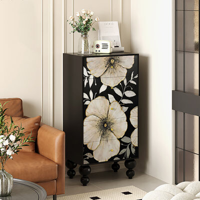 Canora Grey Living room simple modern drawers decor cabinet