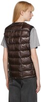 Thumbnail for your product : and wander Brown Diamond Stitch Down Vest