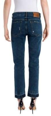 MSGM Two-Tone Distressed Jeans