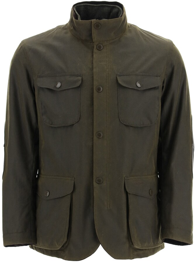 Barbour OGSTON WAX JACKET XL Green, Brown Cotton - ShopStyle Outerwear