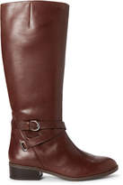 Thumbnail for your product : Lauren Ralph Lauren Dark Brown Maribella Tall Leather Boots