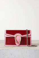 Thumbnail for your product : Gucci Dionysus Super Mini Two-tone Leather Shoulder Bag