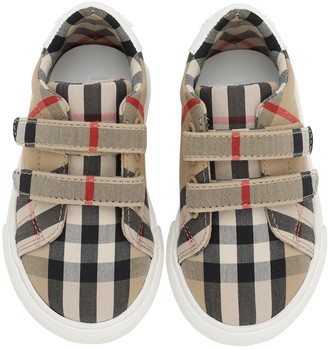 Burberry Classic Check Canvas Strap Sneakers