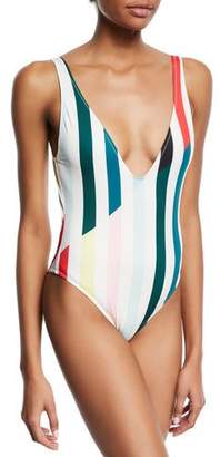 Solid and Striped The Michelle Striped One-Piece Swimsuit