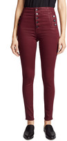 Thumbnail for your product : J Brand Natasha Sky High Coated Skinny Jeans
