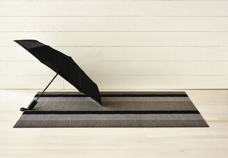 Chilewich Bold Stripe Utility Floor Mat, 24" x 36" - Silver/Black